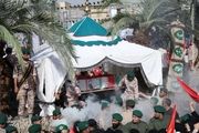 عکس هوایی از مراسم تشییع پیکر شهید حججی