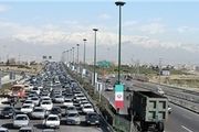 ترافیک سنگین در بزرگراه‌های تهران