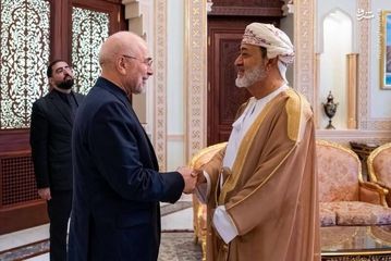 تصاویر دیدار قالیباف و عراقچی با سلطان عمان