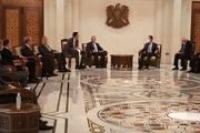 دیدار هیات عالی‌رتبه روس با بشار اسد در دمشق