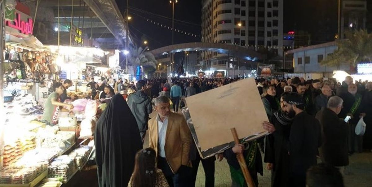 راهپیمایی در کاظمین عراق در حمایت از آیت‌الله سیستانی