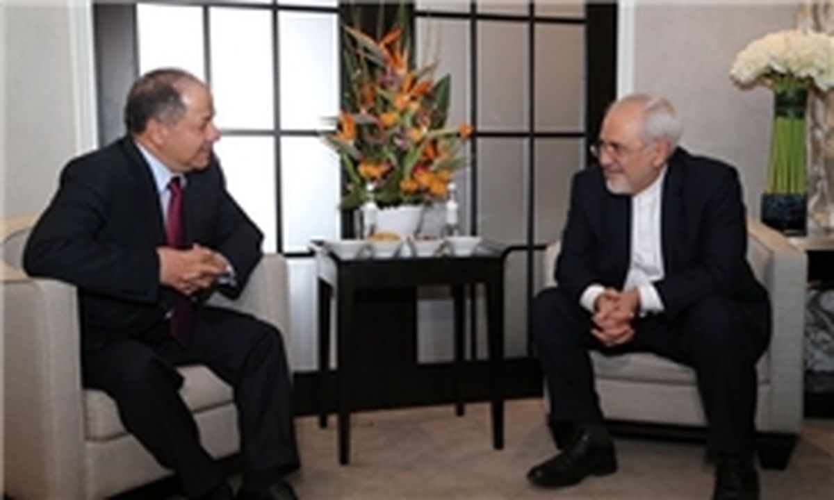 دیدار ظریف و مسعود بارزانی در مونیخ