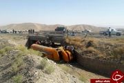 
واژگونی تانکر سوخت در محور بیرجند سربیشه+تصاویر
