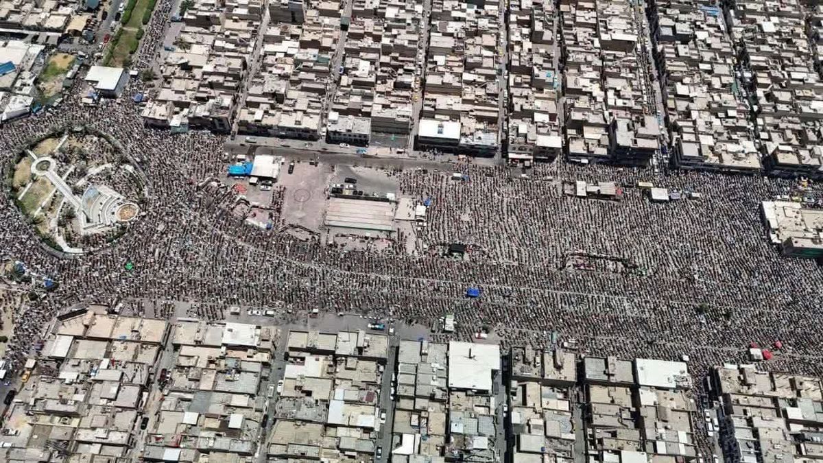 نماز جمعه ضد صهیونیستی در شهرک صدر بغداد