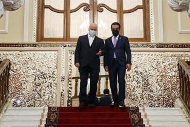 کنفرانس خبری مشترک دکتر قالیباف با رئیس مجلس عراق/گزارش تصویری