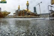 بارش باران پاییزی حرم شریفین کاظمین/ گزارش تصویری