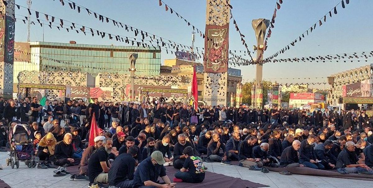  «لبیک یاحسین» در میدان امام حسین تهران طنین‌انداز شد