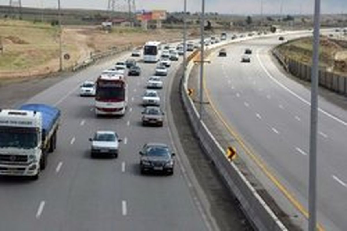  ترافیک نیمه سنگین در برخی مقاطع محور هراز 