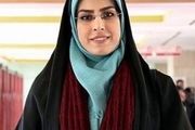 همسر خانم خبرنگار در گوشه ای از تصویرش
