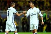 نقش مهم بنزما در رکورد گلزنی رونالدو در رئال